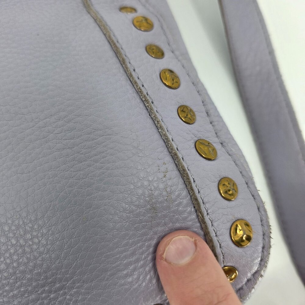 The Sak Collective Lavender Pebbled Leather Studded Crossbody Bag - Picture 14 of 14